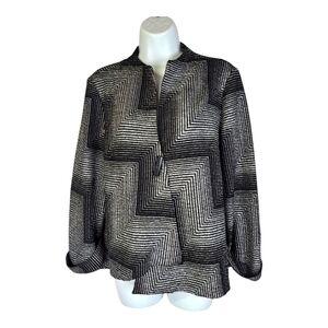 Joseph Ribkoff Geometric Black and White Women's Blazer -Jacket‎